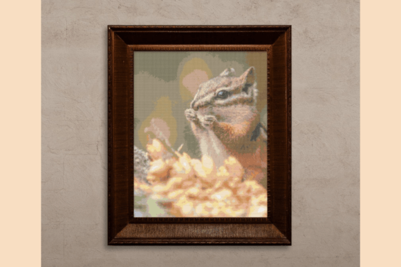 Charming Squirrel Cross-Stitch for Holiday Cheer