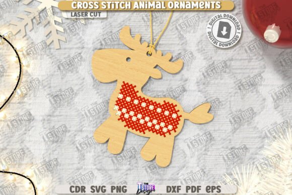 Christmas Cross Stitch Ornament CNC: A Festive Delight