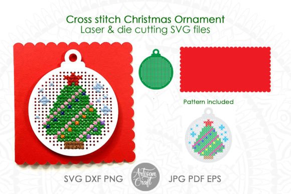 Cross Stitch Christmas Ornament SVG: A Festive Addition
