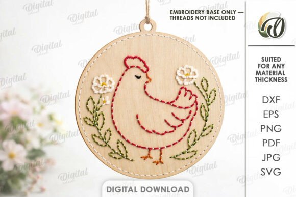 Easter Embroidery Blank: A Versatile Design