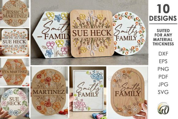 Floral Embroidery Blanks for Seasonal Delight