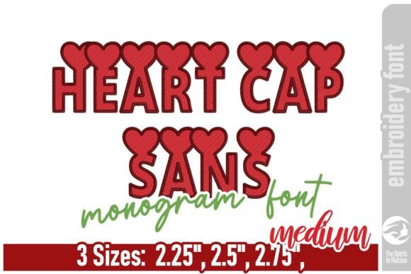 Heart Cap Sans Monogram Font - A Charming Addition