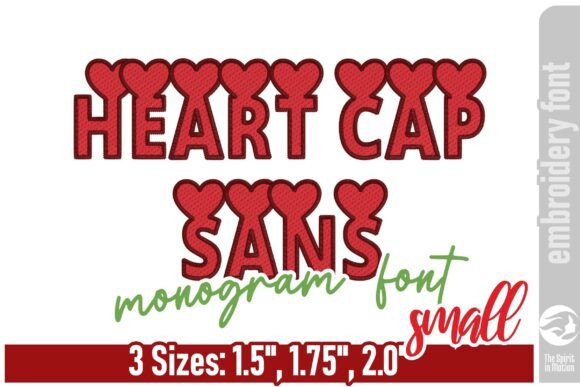Heart Cap Sans Monogram Font - Small Review