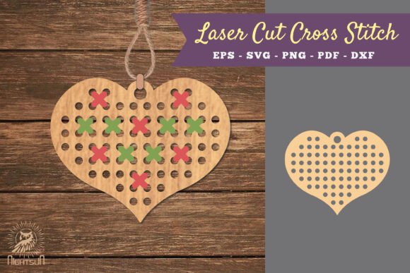 Heart Cut Cross Stitch SVG: A Versatile Design