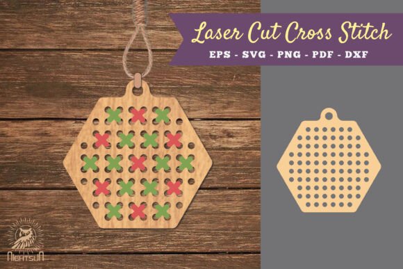 Hexagon Cut Cross Stitch SVG: A Versatile Design