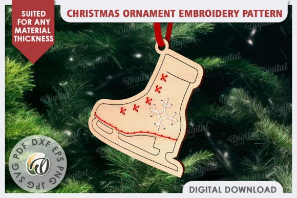 Ornament Embroidery Pattern for Handmade Gifts