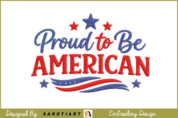Proud to Be American: A Classic Patriotic Design