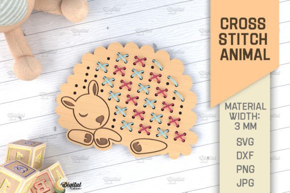 Review: Cross Stitch Animals LaserCut. Sheep SVG