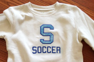S for Soccer Applique: A Versatile Embroidery Design