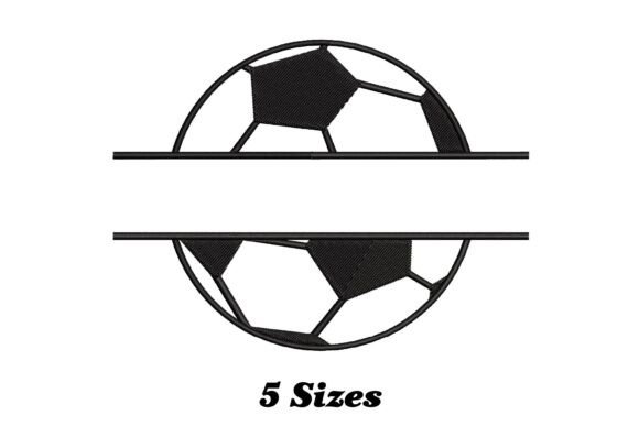 Soccer Ball Name Frame: A Sporty Embroidery Design