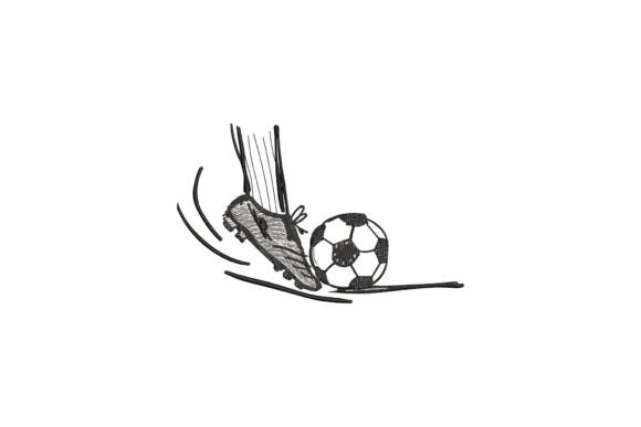 Soccer Player Embroidery for Stylish Apparel