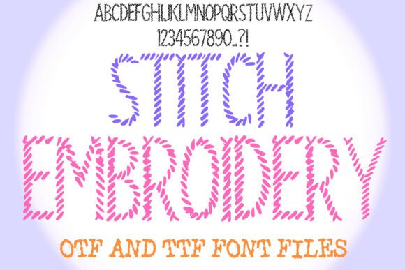 Stitch Embroidery: A Charming Font for Personalized Gifts