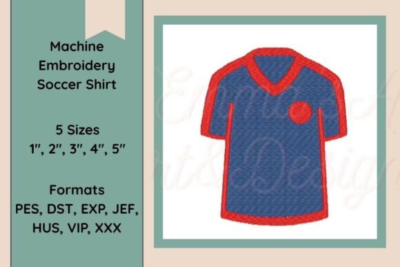 Stitching Success with Soccer Shirt Embroidery Design